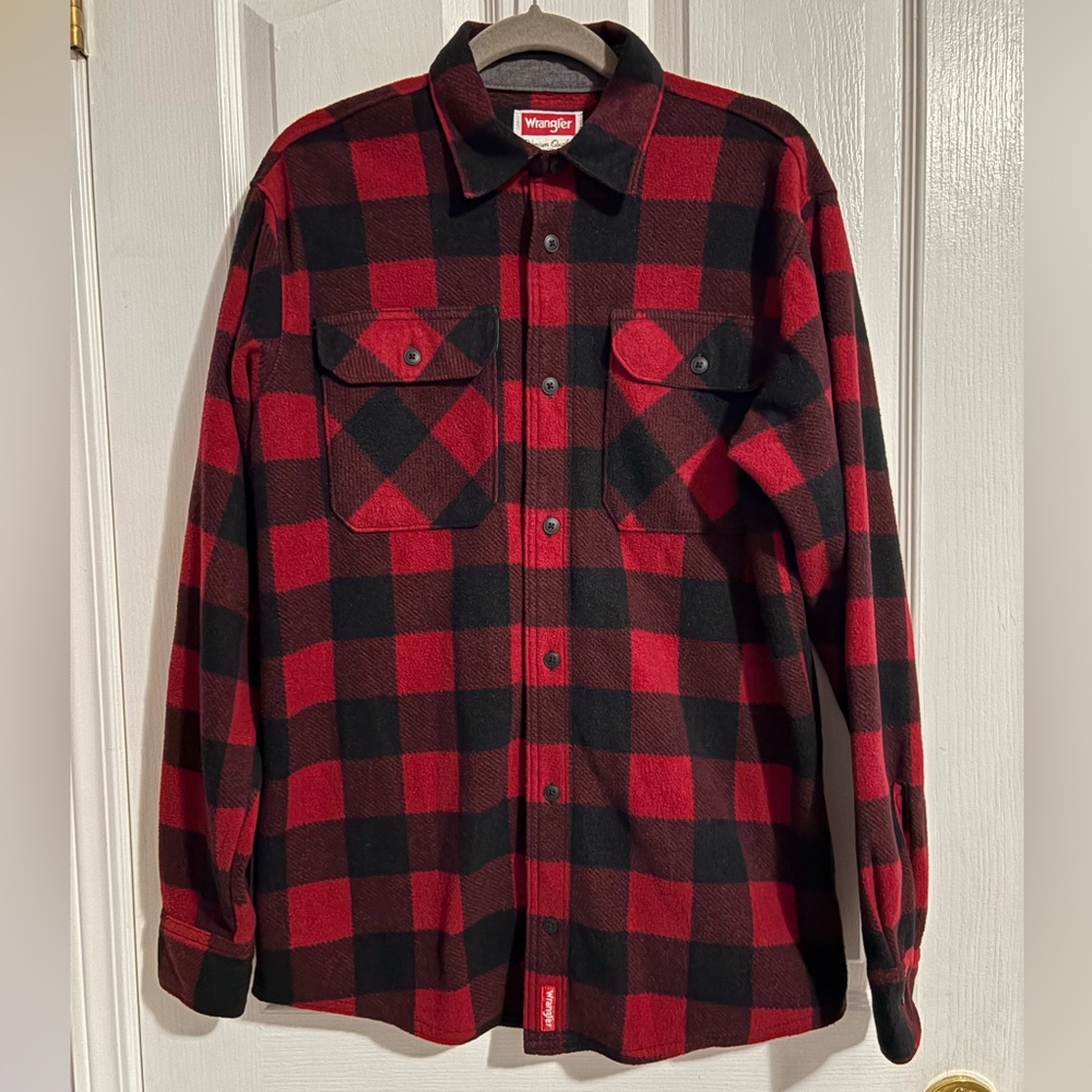 Wrangler Button Up Buffalo Plaid Jacket